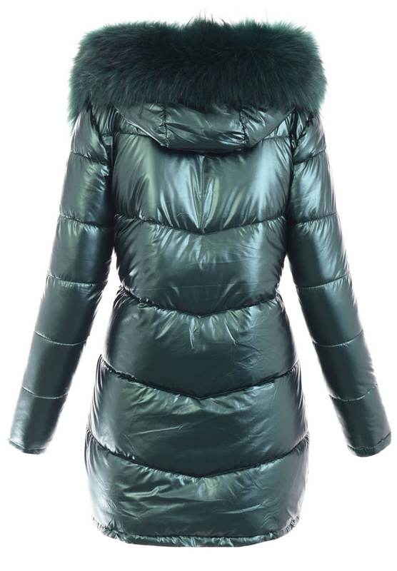 Damska Dwustronna Ortalionowa Kurtka Doriana Zielona