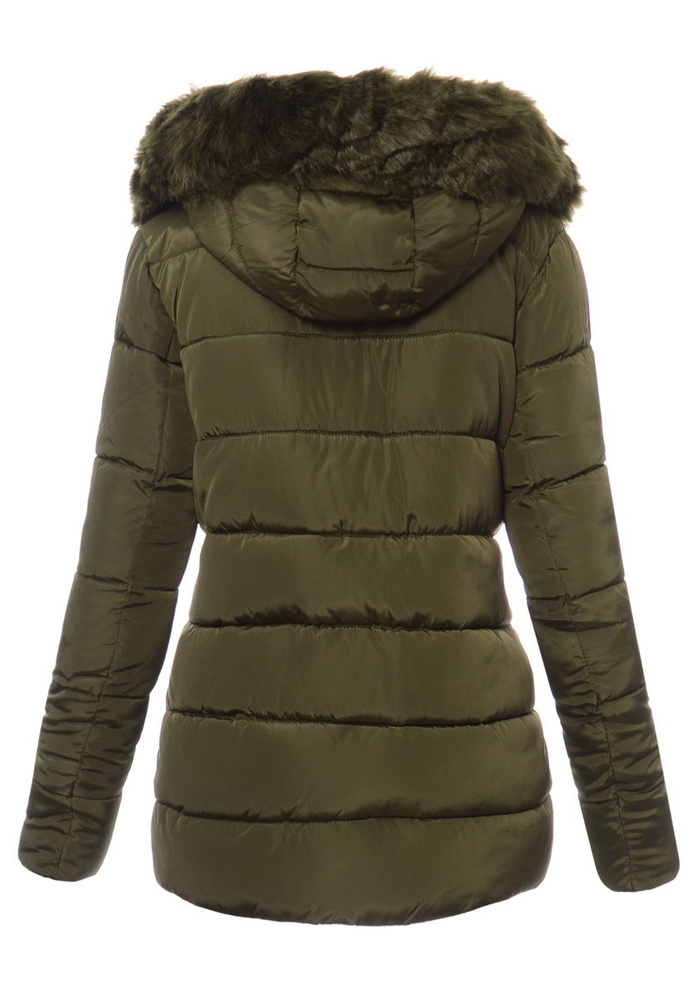 Damska Zimowa Kurtka Ortalionowa Zielona
