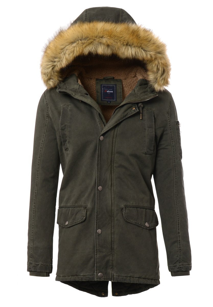 Męska Kurtka Parka Paweł Zielona