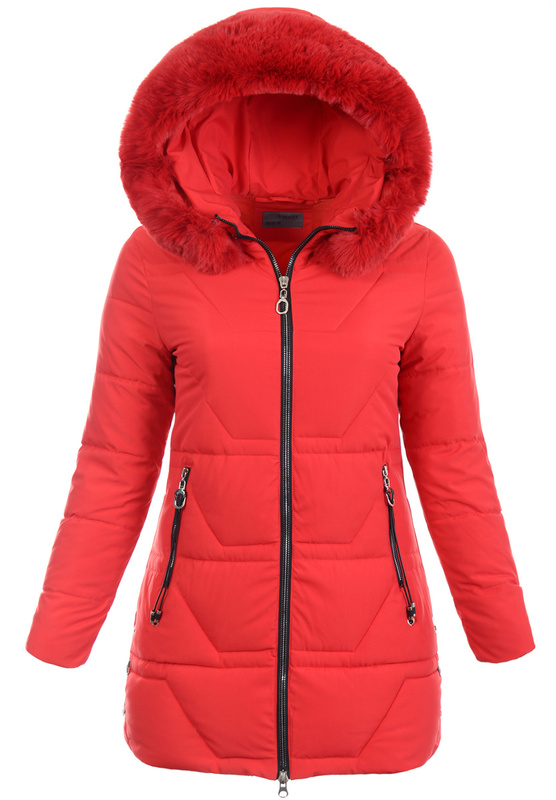 Damska Kurtka Ortalionowa Brygida Czerwona
