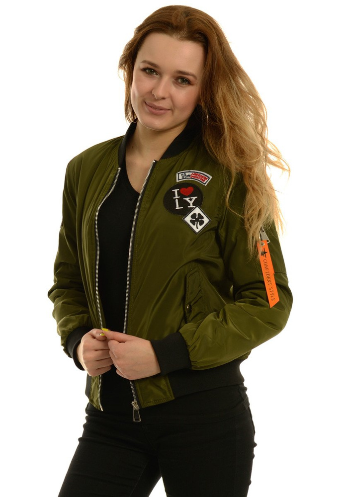 Damska Wiosenna Kurtka Bomberka Elif Zielona