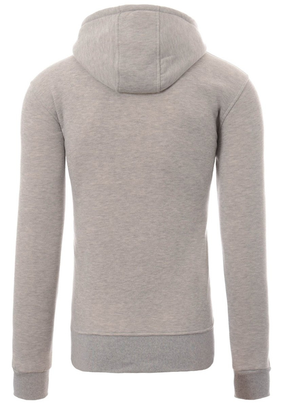 Męska Bluza Bawełniana Z Kapturem Szara
