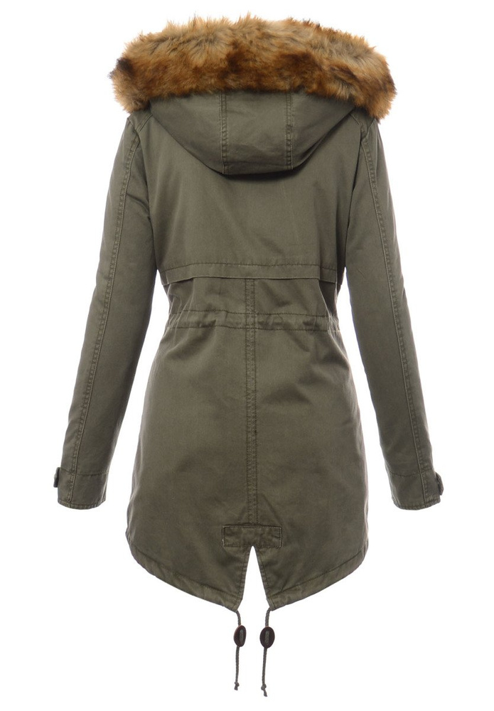 Damska Parka Kurtka Wiosenno Zimowa 2w1 Benita Zielona