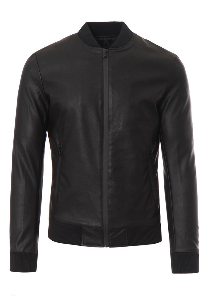 Kurtka Męska Skórzana Czarna