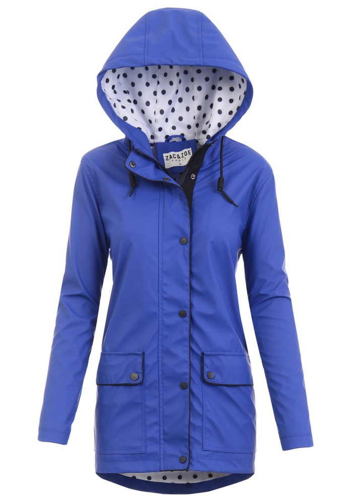 Kurtka Wiosenna Przeciwedeszczowa Selena Niebieska