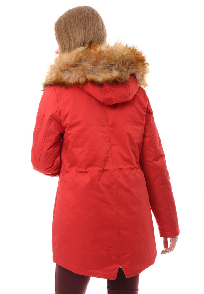 Dwustronna Zimowa Kurtka Martyna Czerwono Szara