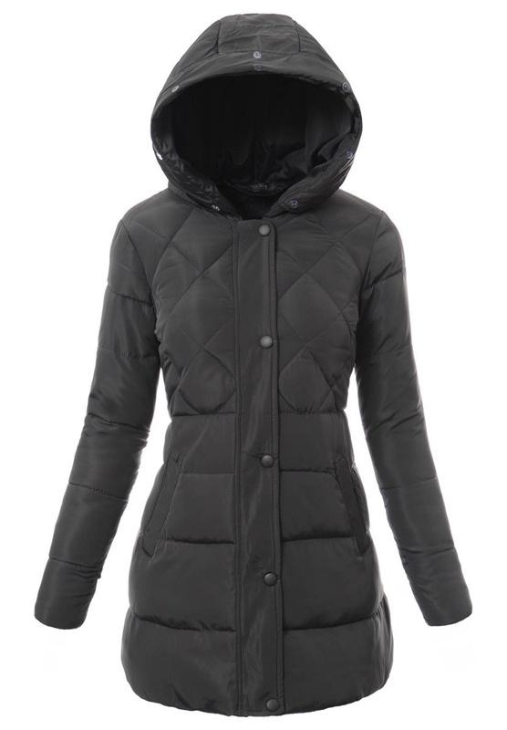 Damska Zimowa Kurtka Ortalionowa Szara