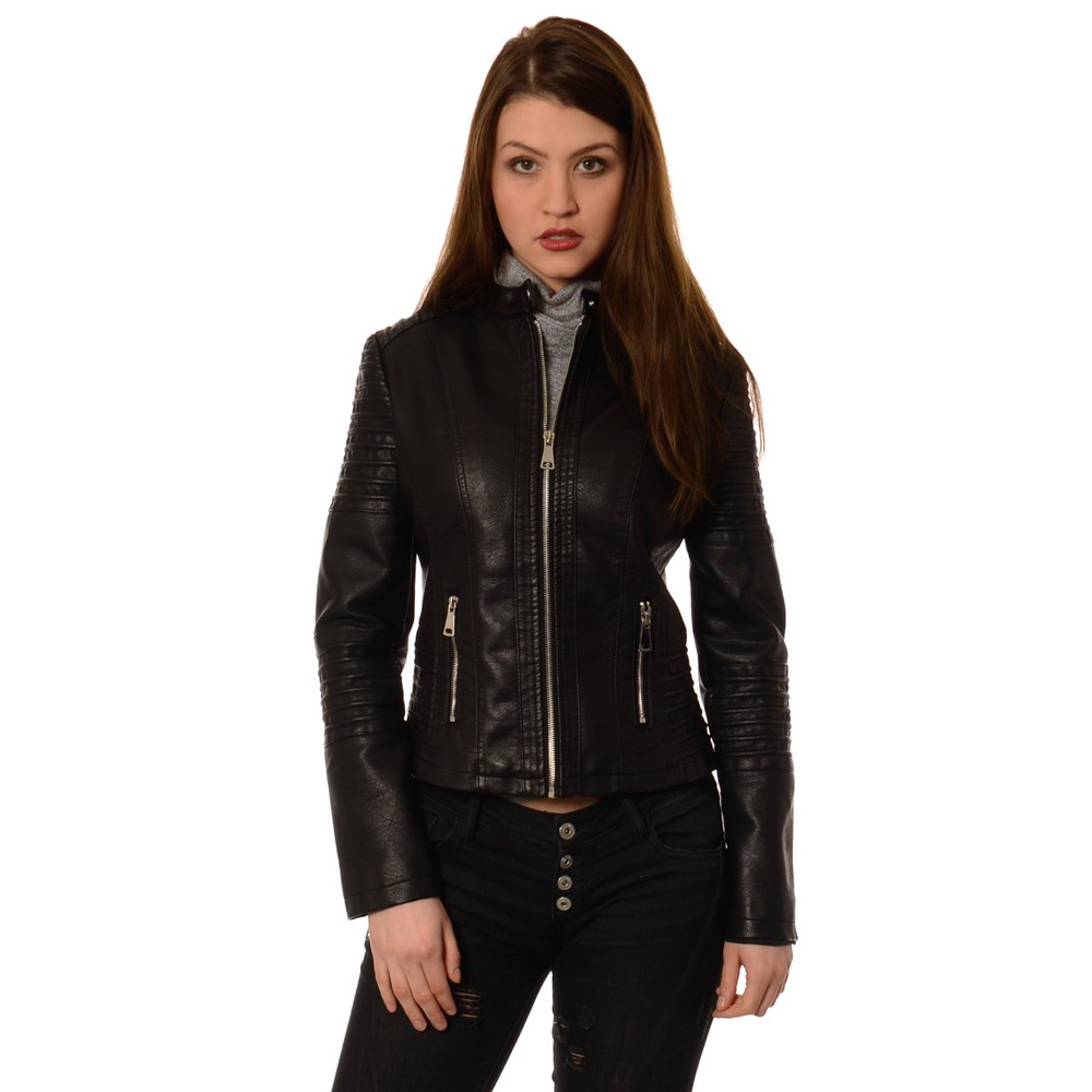 Rewelacyjna Damska Kurtka Ramoneska Catina Czarna