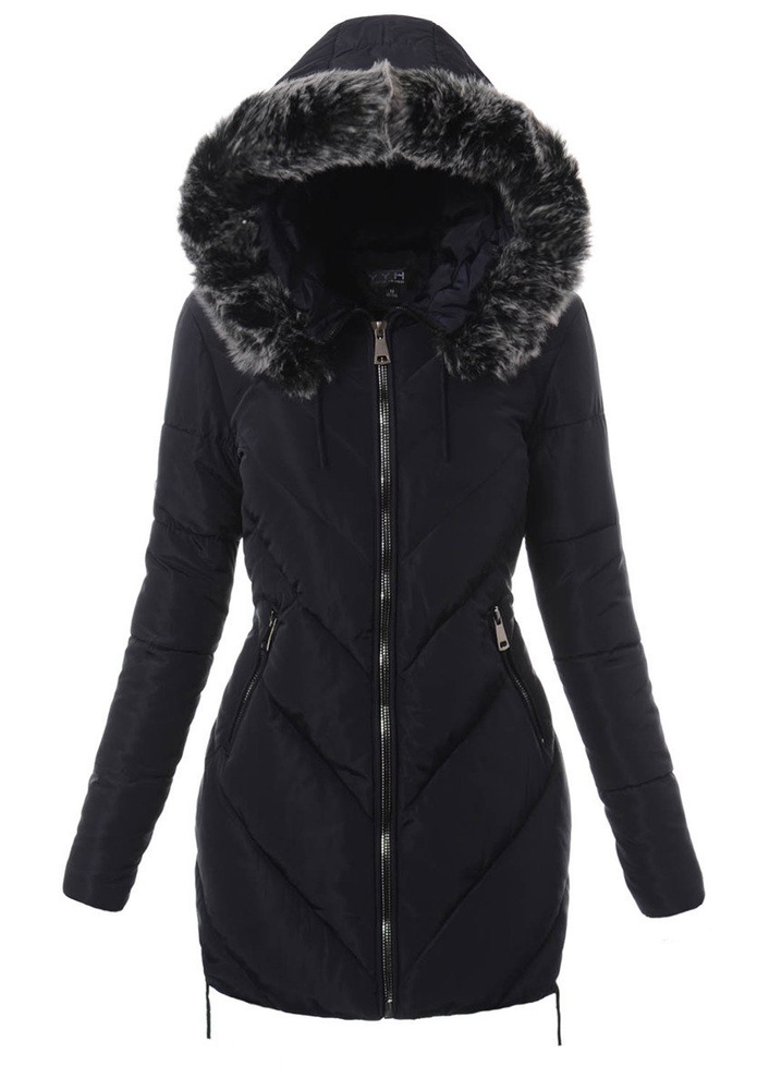 Damska Zimowa Kurtka Ortalionowa Lucyna Granatowa