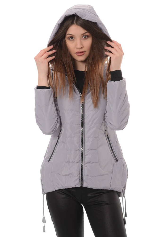 Damska Wiosenna Kurtka Tola Szara