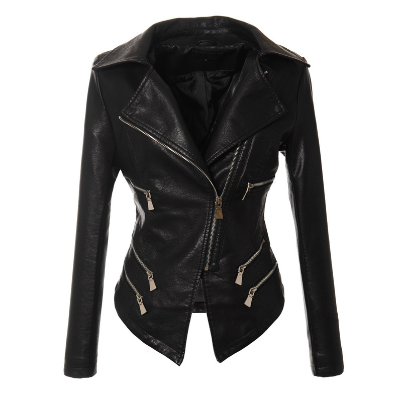 Najmodniejsza Damska Kurtka Ramoneska Czarna