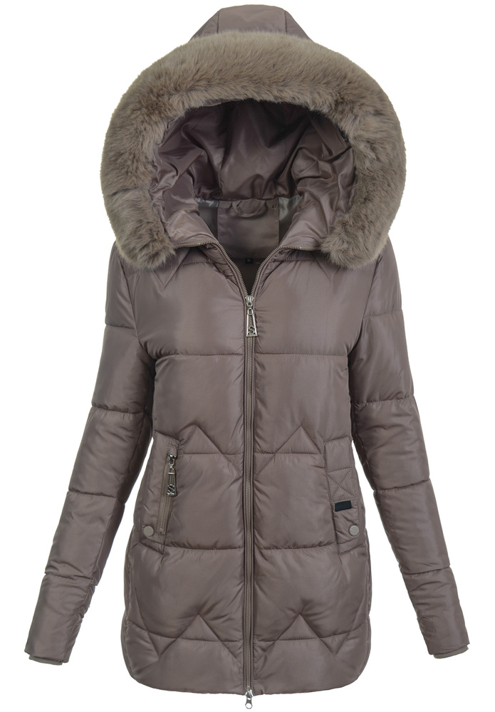 Damska Kurtka Zimowa Amira Brązowa