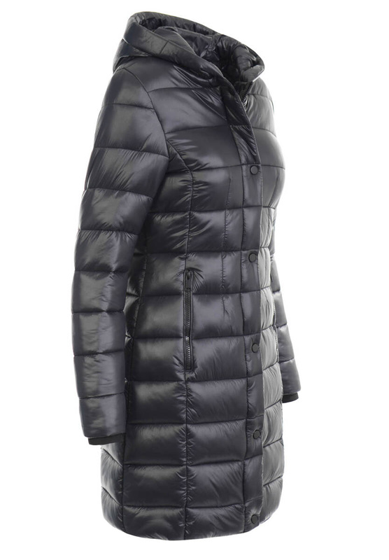 Damska Kurtka Ortalionowa Długa Laura Czarna