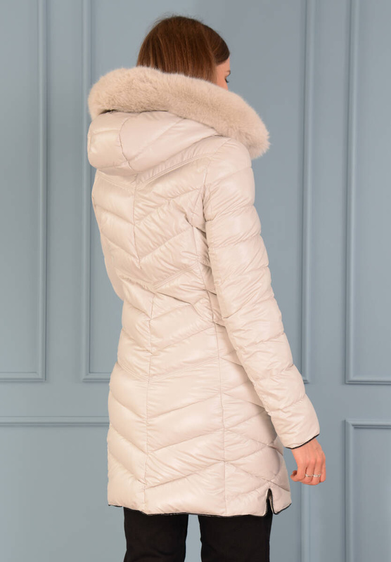 Damska Kurtka Ortalionowa Helena Ecru