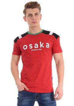 Męska Koszulka T-Shirt Nadruk Czerwona