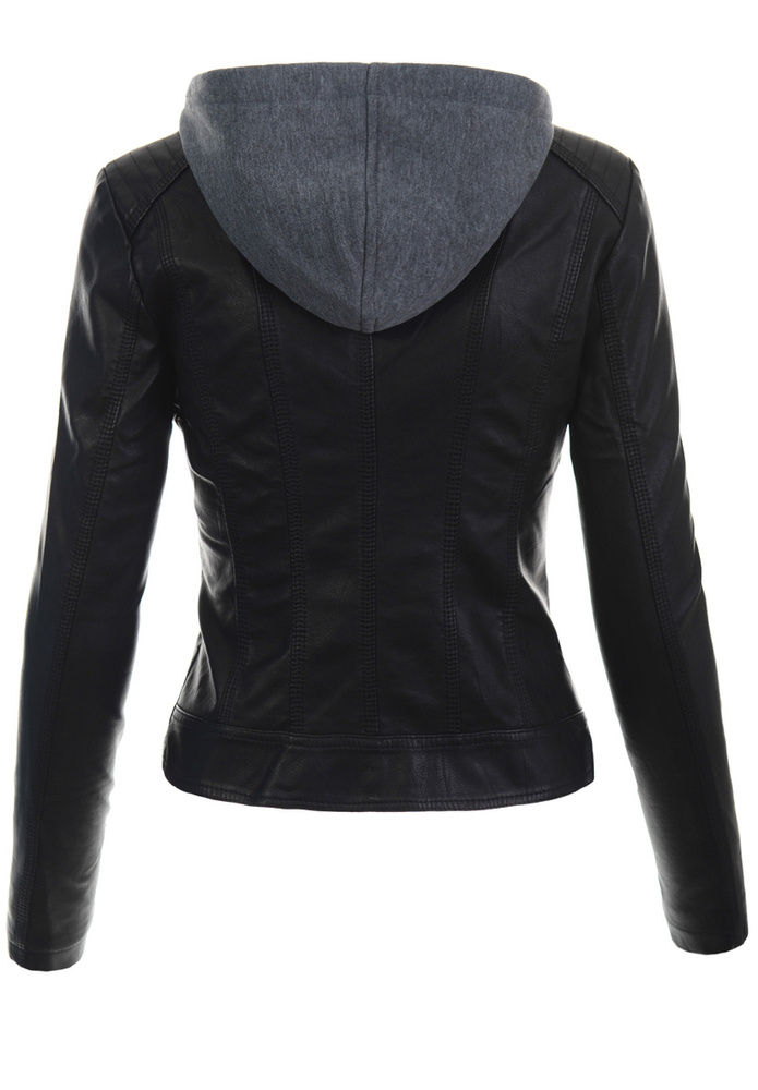 Damska Kurtka Ramoneska Adelajda Czarna