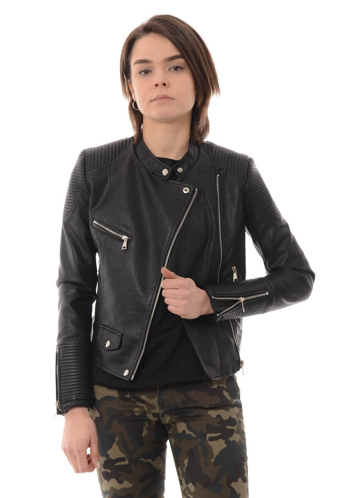 Damska Kurtka Ramoneska Czarna