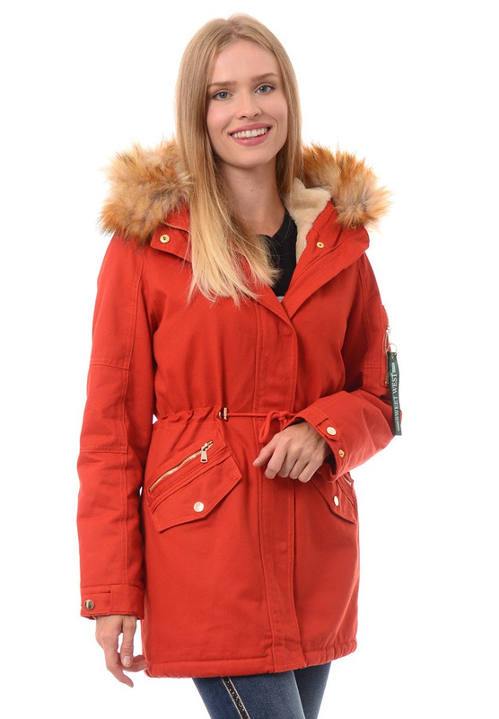 Damska Kurtka Czerwona
