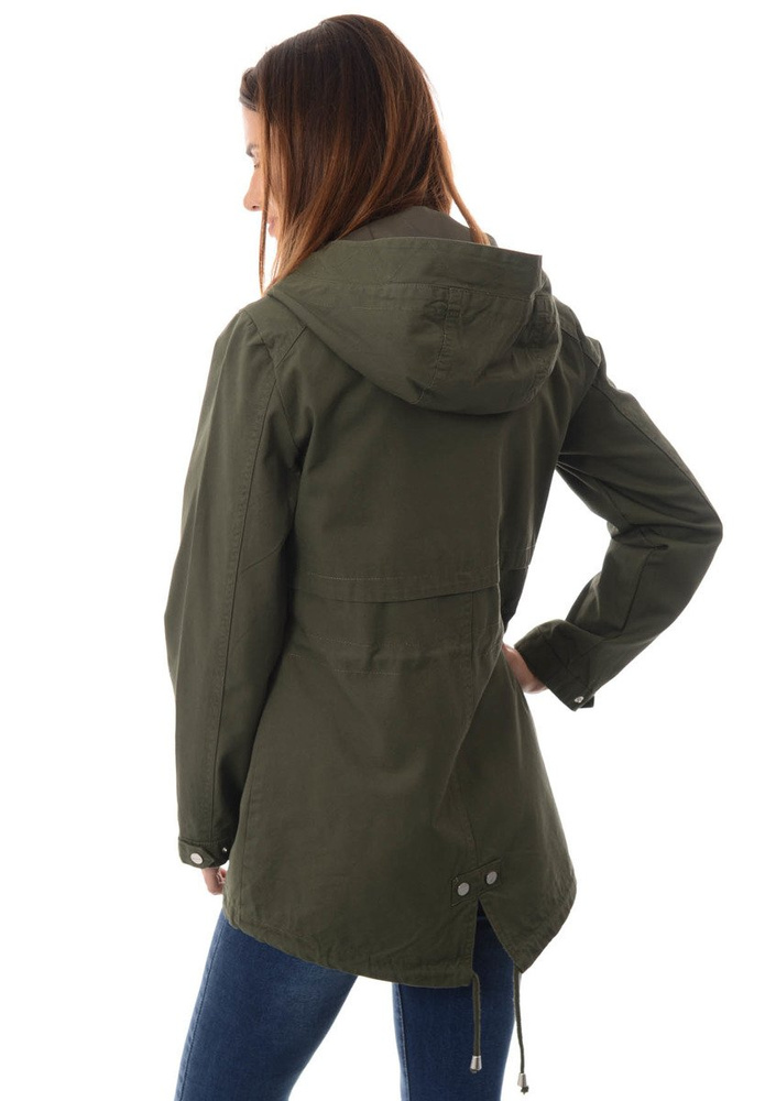 Damska Kurtka Parka Wiosenna Małgorzata Zielona