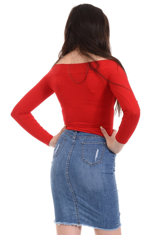 Damska Spódnica Jeansowa Niebieska