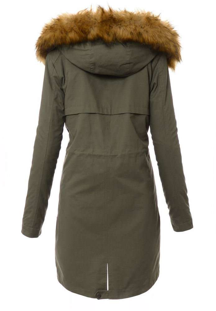 Damska Kurtka Parka Wiosenno Zimowa 2w1 Zielona