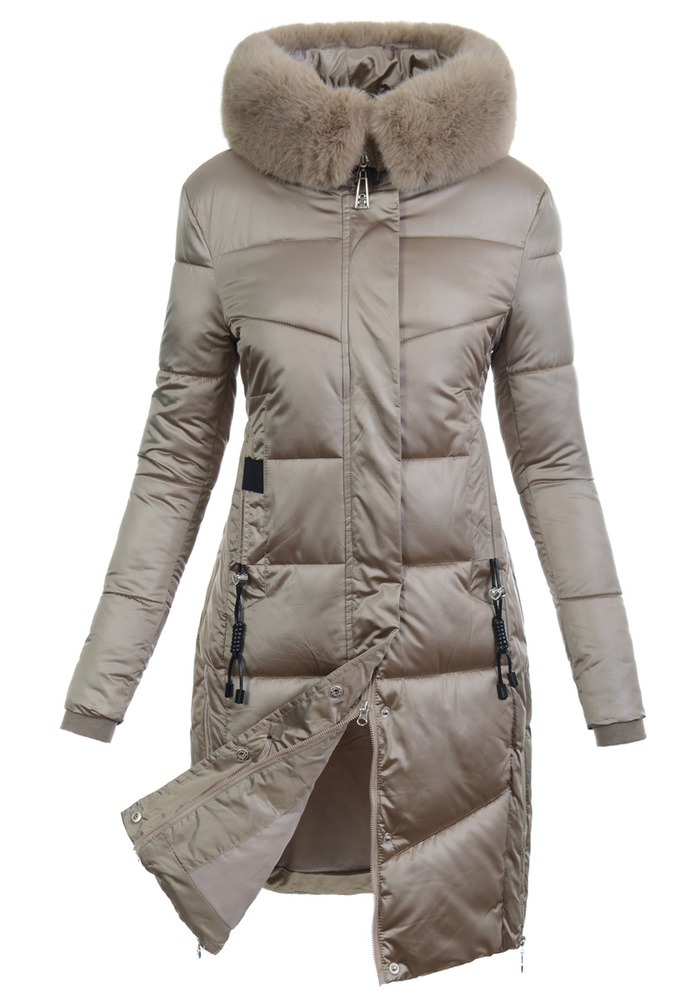 Damska Kurtka Zimowa Jolanta Cappuccino