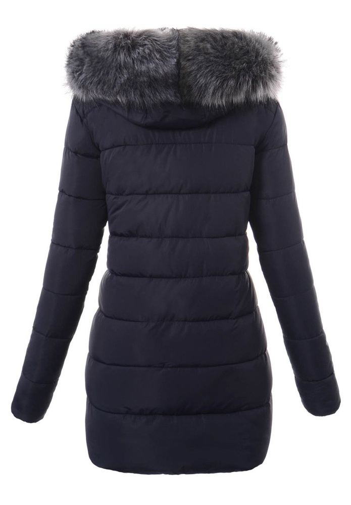 Damska Zimowa Ortalionowa Kurtka Hanna Granatowa