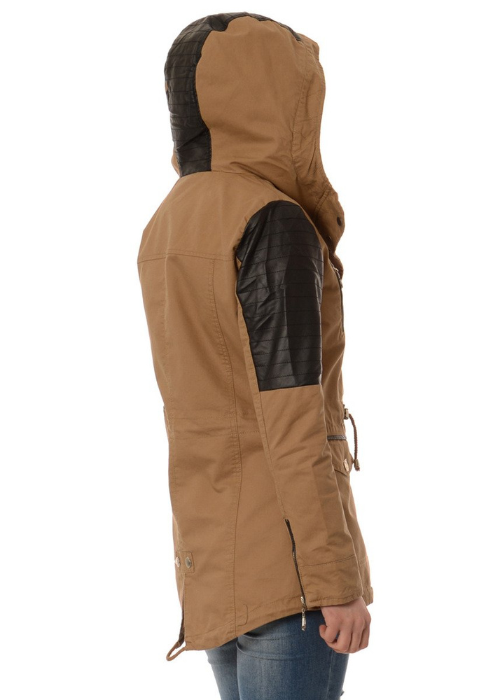 Damska Kurtka Parka Przejściowa Clarisse Beżowa