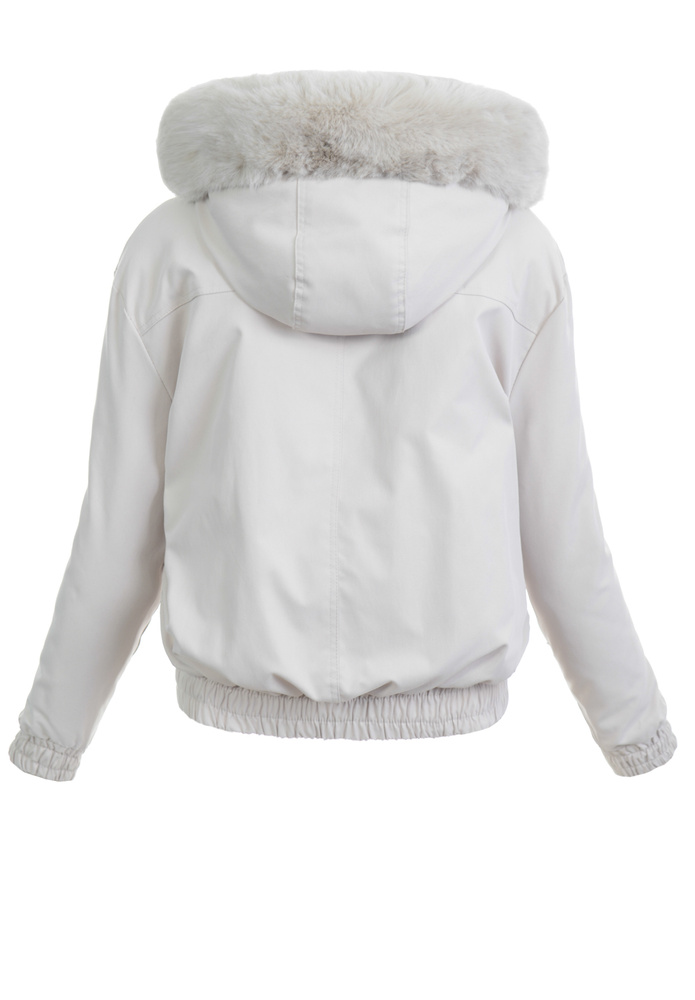 Damska Kurtka Parka Zimowa Alessia Ecru