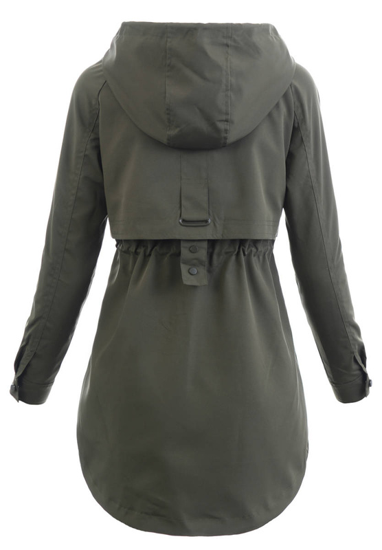 Damska Wiosenna Kurtka Carla Khaki