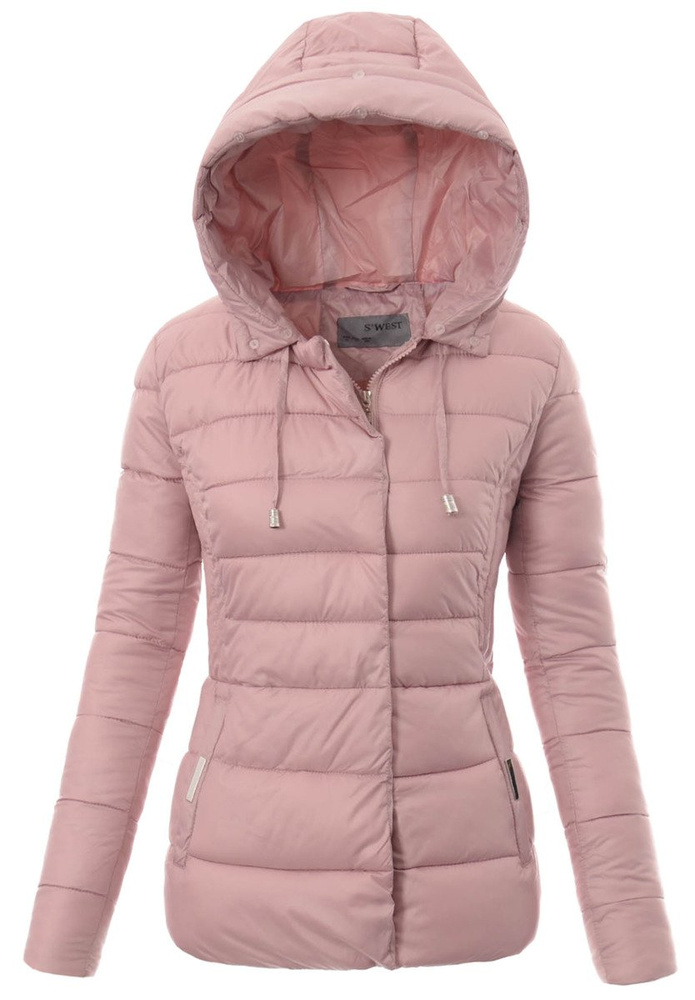 Damska Zimowa Kurtka Ortalionowa Honorata Różówa
