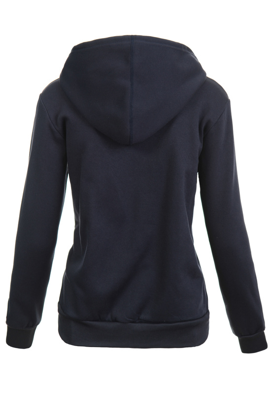 Damska Bluza Z Kapturem Rozsuwana Granatowa