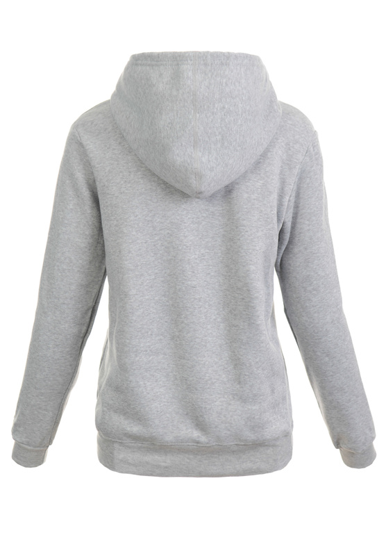 Damska Bluza Z Kapturem Kangurka Jasno Szara
