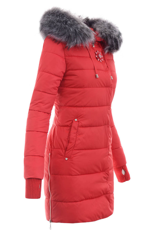 Damska Ortalionowa Kurtka Ramona Czerwona