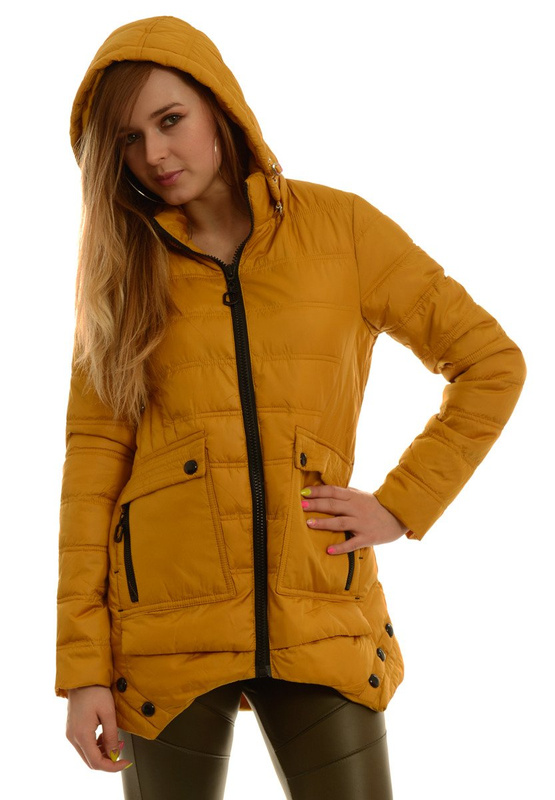 Damska Jesienna Wiosenna Kurtka Camel