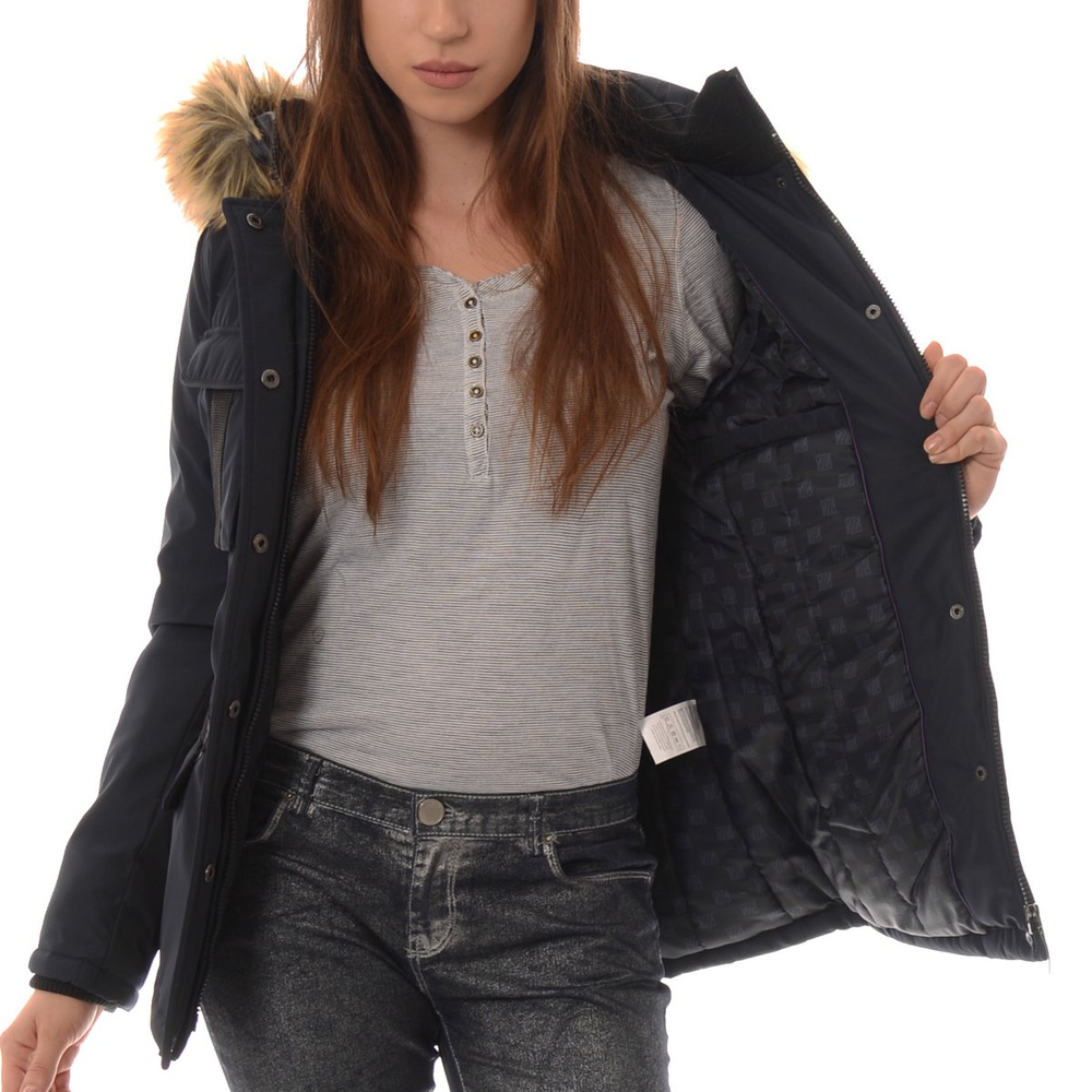 Damska Kurtka Zimowa Zelia Granatowa