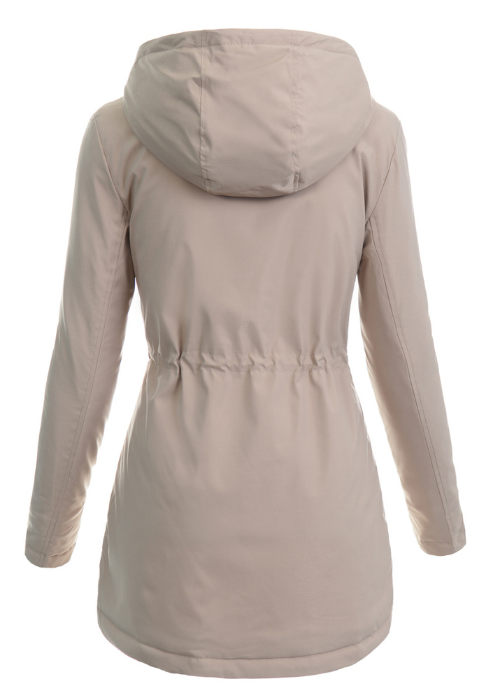 Damska Kurtka Parka Wiosenna Alisa Cappuccino