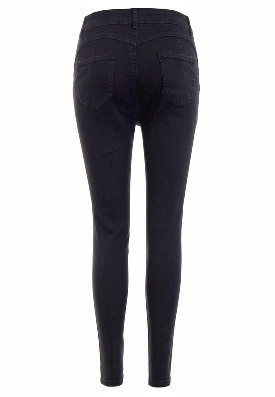 Damskie Spodnie Jeansowe Czarne