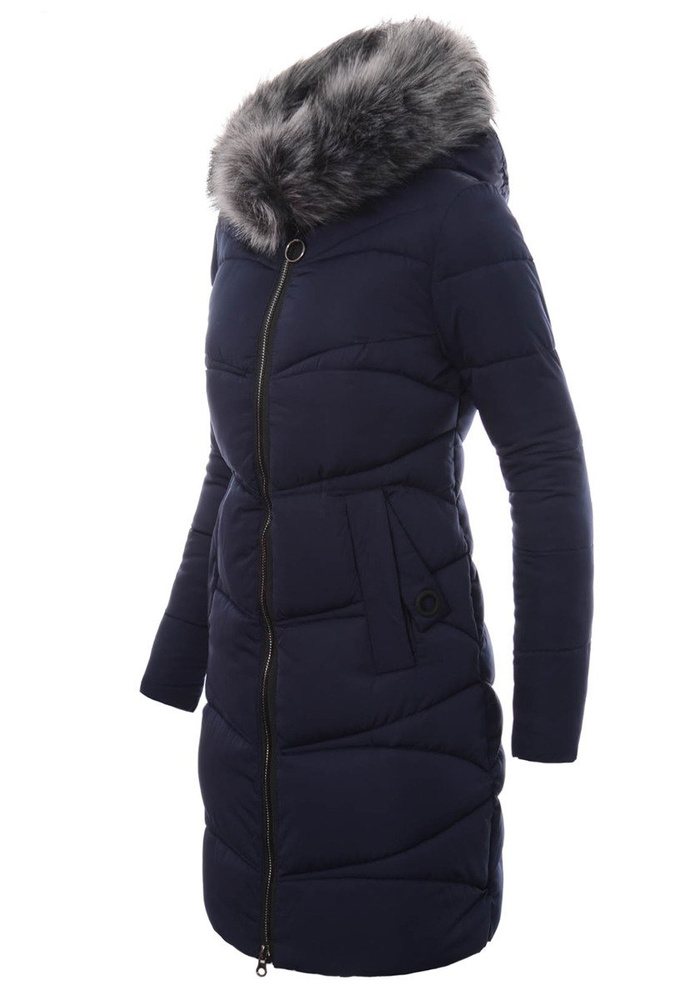Damska Zimowa Kurtka Ortalionowa Klementyna Granatowa