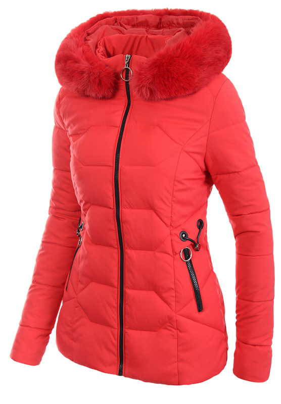 Damska Kurtka Pikowana Nora Czerwona
