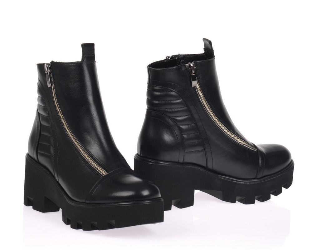 Polskie Botki Militarne Skóra Czarne