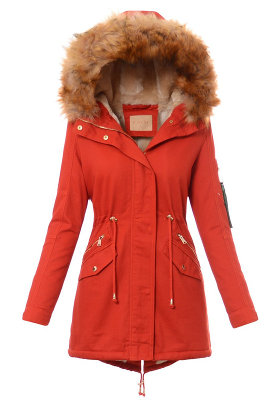 Damska Kurtka Czerwona