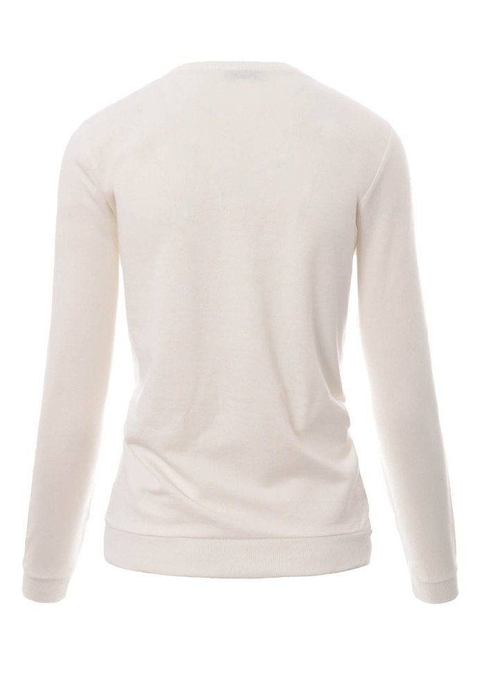 Damska Bluza Bawełniana Nadruk California 68 Biała