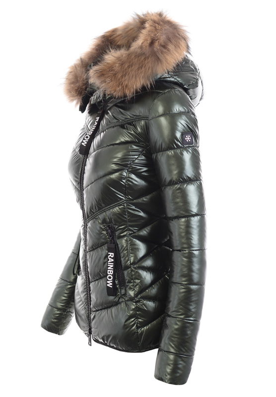 Damska Kurtka Zimowa Ortalionowa Marcelina Zielona