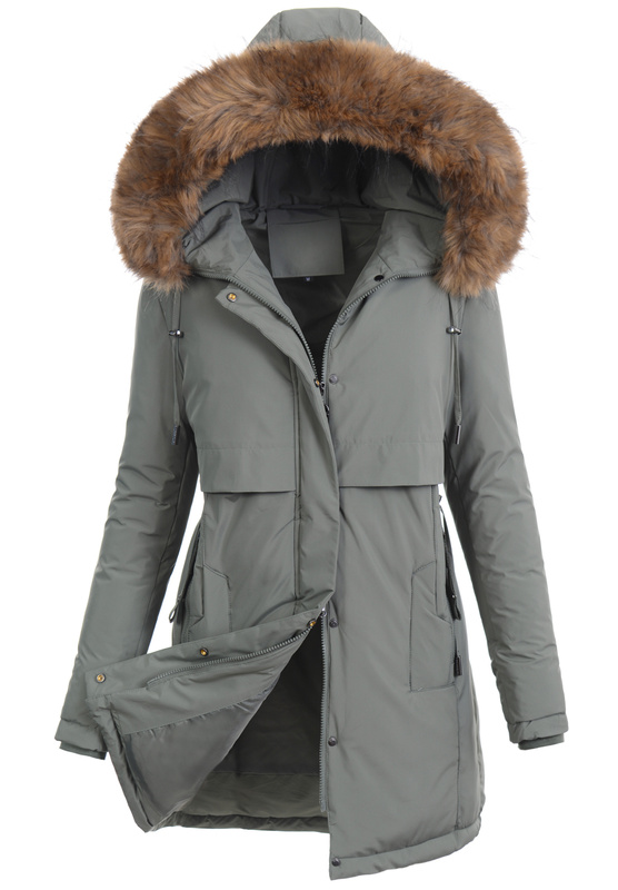Damska Kurtka Zimowa Elwira Zielona