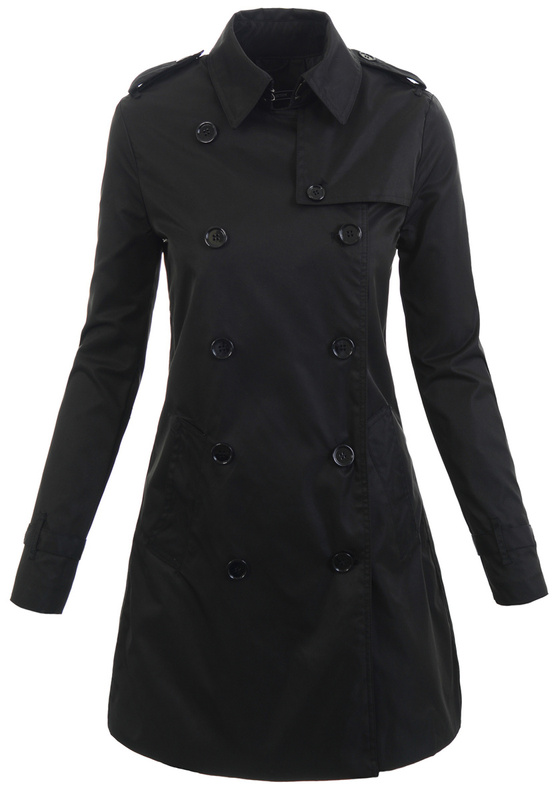 Damska Kurtka Parka Wiosenna Judie Czarna