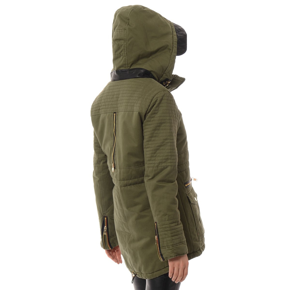 Damska Kurtka Parka Zimowa Zielona