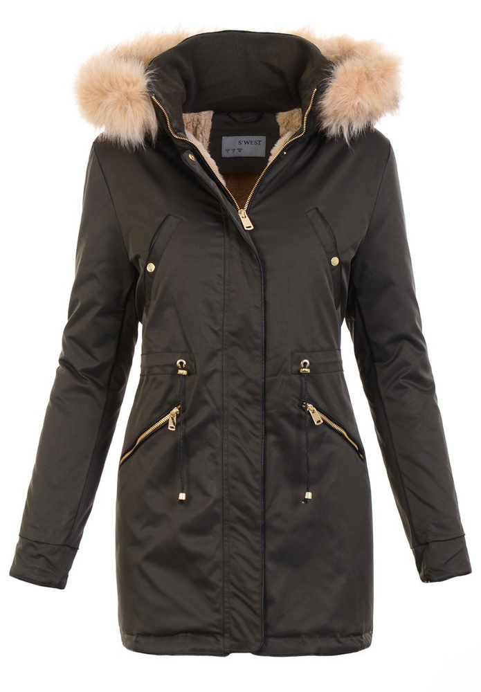 Damska Kurtka Parka Kinga Khaki