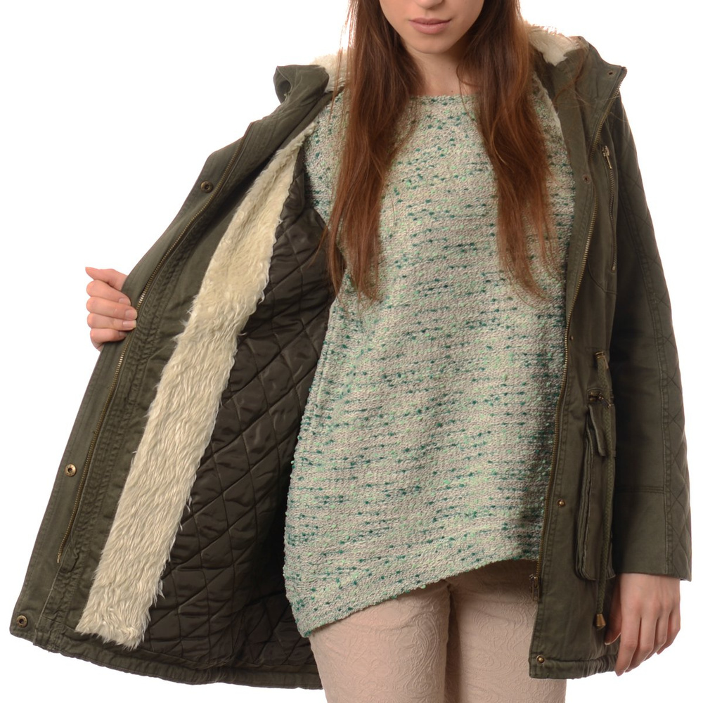 Damska Kurtka Parka Zimowa Trini Zielona