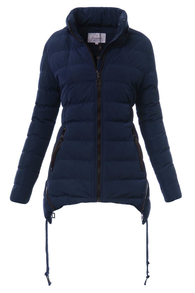 Damska Zimowa Kurtka Ortalionowa Granatowa